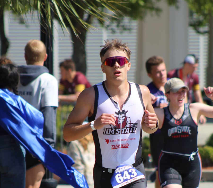 Liam finishing the run at CCNC Nationals
